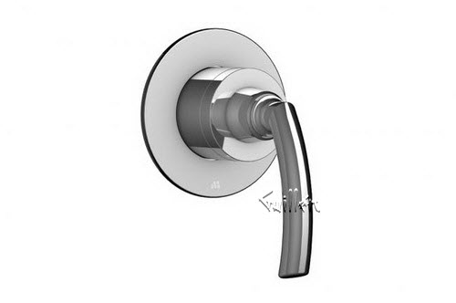 Aquabrass R08-0065-PC; Teo; round volume control trim with teo handle; in Polished Chrome