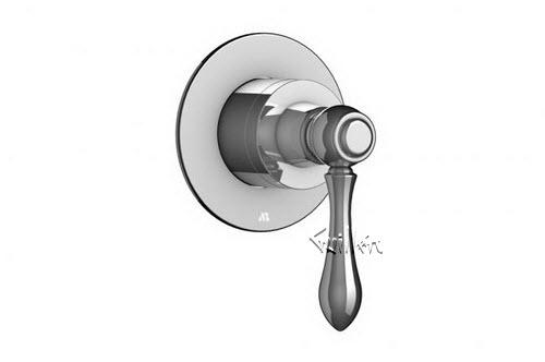 Aquabrass R08-0069-PC; Brio; round volume control trim with roma handle; in Polished Chrome