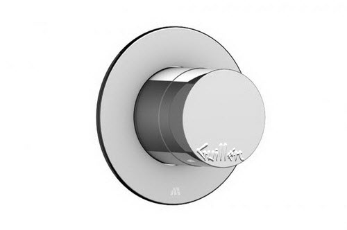 Aquabrass R08-0075-BN; Kiki-Zara; round volume control trim with uniround handle; in Brushed Nickel