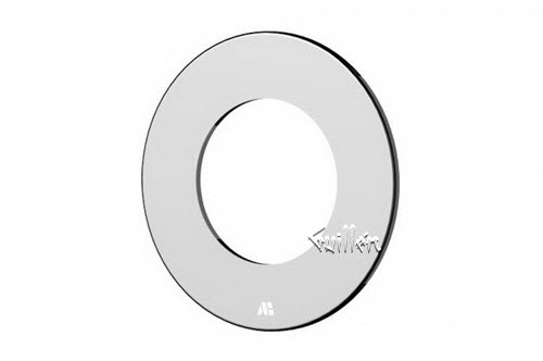 Aquabrass R08-PC; ; 3/4" voulme control shut-off round & trim set for N1008 / N1006 valve; in Polished Chrome