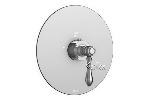 Aquabrass R22-6900-BN; Brio; round thermostatic trim with roma handle; in Brushed Nickel