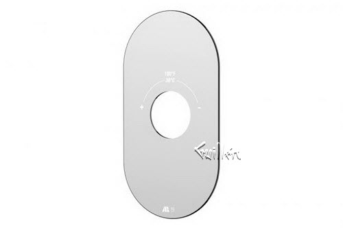 Aquabrass R30-BN; ; 3/4" thermostatic round & trim set for 3000 valve; in Brushed Nickel