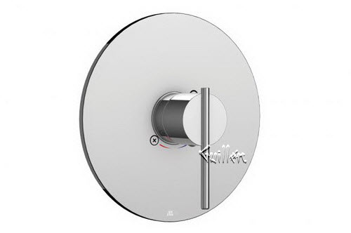 Aquabrass R40-0091-PC; Spider; round pressure balance trim with spider handle; in Polished Chrome