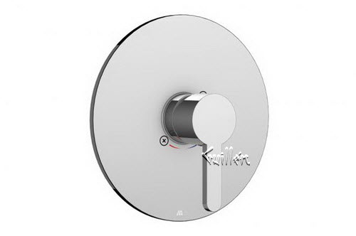 Aquabrass R40-0092-BN; Cabrio; round pressure balance trim with cabrio handle; in Brushed Nickel