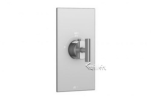 Aquabrass S30-3200-PC; Etna; square thermostatic trim with loveme handle; in Polished Chrome