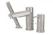 Aquabrass 1013-BN; Volare Curved; 3 piece tub filler with handshower; in Brushed Nickel