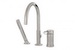 Aquabrass 13013-PC; Teo; 3 piece deck-mount tub filler with handshower; in Polished Chrome