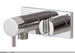 Aquabrass 1432-PC; ; round waterway stop valve and side hook; in Polished Chrome