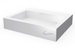 Aquabrass 17200-WHGL; Lugano; rectangular counter top basin-no hole; in Glossy Whiteite