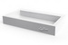 Aquabrass 17300-WHGL; Lugano; rectangular counter top basin-no hole; in Glossy Whiteite