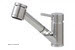 Aquabrass 20343-PNPVD; Tapas; pull-out streem mode kitchen faucet; in Polished Nickel; Discontinued Product