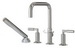 Aquabrass 27518-BN; Zara; 4 piece with handshower; in Brushed Nickel