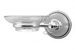 Aquabrass 501-PC; ; wall-mount dish; in Polished Chrome