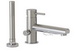 Aquabrass 61074-PC; Volare Straight; 2 piece tub filler with handshower; in Polished Chrome