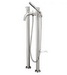 Aquabrass 61086-PC; Volare Straight; 2 column tub filler tub with handshower; in Polished Chrome