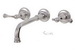 Aquabrass 7329-PC; Regency; wall-mount 8" inch centerset lavatory faucet; in Polished Chrome