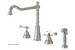 Aquabrass 7340S-BN; Texas; spray kitchen faucet with side spray; in Brushed Nickel
