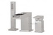 Aquabrass 77313-BN; Streem; 3 piece deck-mount open spout tub filler with handshower; in Brushed Nickel