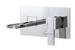Aquabrass 77329-PC; Streem; wall-mount open spout lavatory faucet; in Polished Chrome
