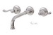 Aquabrass 8029-PC; San Remo; wall-mount 8" inch centerset lavatory faucet; in Polished Chrome