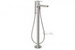 Aquabrass 96084-PC; Spider; floor-mount filler tub with handshwer; in Polished Chrome
