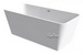Aquabrass B0003-WHGL; Aquabagno; fiji free-standing bathtub; in Glossy Whiteite