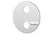 Aquabrass R21-BN; ; 1/2" inch thermostatic with 1 stuf-off round & trim set for N1004 / N1062 valve; in Brushed Nickel