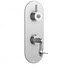 Aquabrass R39-4474-PC; Julia; round thermostatic trim with 1 shut-off julia & decoround handle; in Polished Chrome