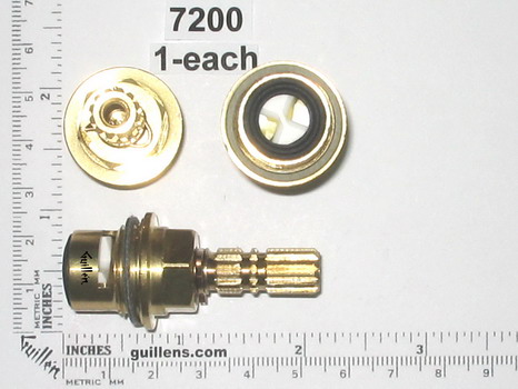 Artistic Brass 7200; ; hot ceramic cartridge 1-15/16" inch 12pt pp; in Unfinish