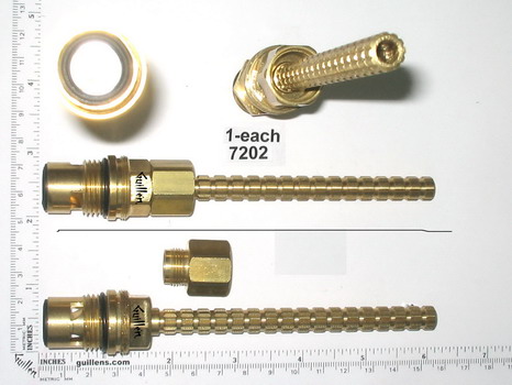 Artistic Brass 7202;; __ 5-1/2in 12pt; Hot cwc 1/4 Turn brass cartridge ceramic; in Unfinish; 7203 for Cold