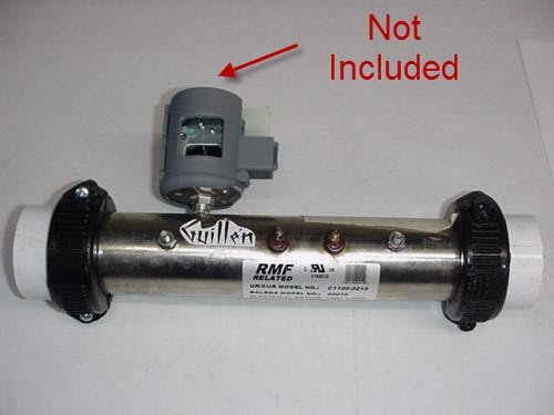 balboa 50069; ; 1.0 kw heater without pressure switch 8 1/2"inch; in Stainless Steel; Discontinued Product