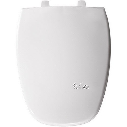 Bemis 124-0205 000; ; Elongated Closed Front Toilet Seat from screws to front 18-1/2 length; in White   P432959; P432