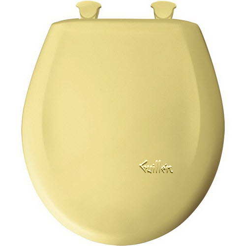 Bemis 200SLOWT 221; ; Slow Close STA-TITE Round Closed Front Toilet Seat; in Creamy Yellow; Discontinued Product