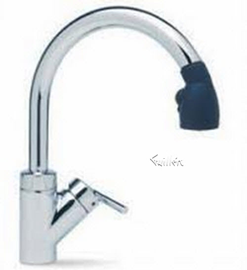 Blanco 440619; Rados; kitchen faucet with pull-down spray; in Polished Chrome  157-090-CR