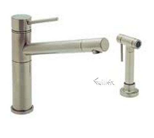 Blanco 440665; Alta; kitchen faucet with side spray stainless; in Satin Nickel  157-066-ST