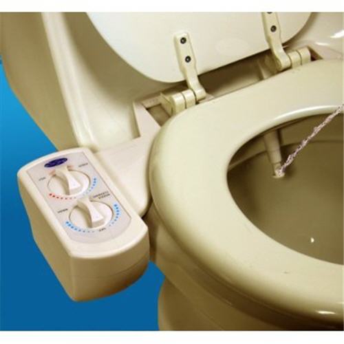 Blue Bidet BB-3000B; ; hot and cold water universal bidet faucet from blue bidet; in Beige; Discontinued Product