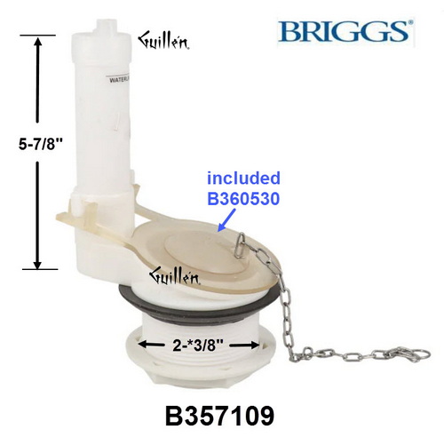 BRIGGS B357109 TOILET FV  |