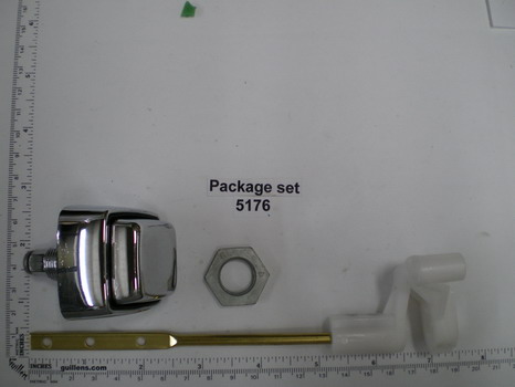 Briggs B5176; ; push button tank lever; in chrome   SP-76; 5176; SP-7; 5107