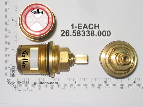 Broadway 26.58338; ; 3/4" inch hot ceramic cartridge; in Unfinish   26.58338.000