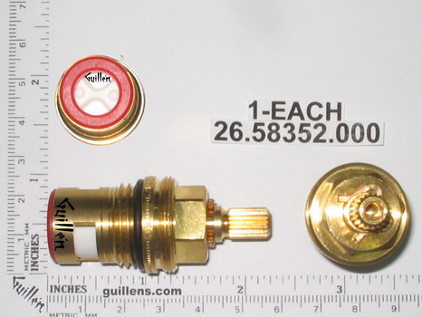 Broadway 26.58352; ; 1/2" inch hot ceramic cartridge; in Unfinish   26.58352.000