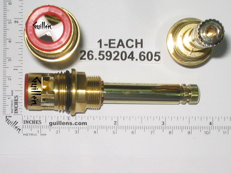 Broadway 26.59204-PB; ; 1/2" inch hot pb ceramic cartridge; in Polished Brass   26.59204.605; 26.99204605