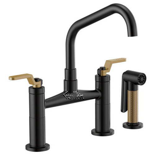 Brizo 62564LF; Litze; bridge faucet with angled spout and industrial handle technical parts breakdown manuals specifications catalog