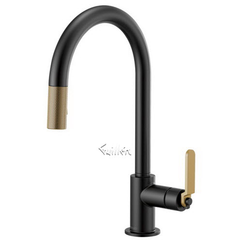 Brizo 63044LF; Litze; pull-down faucet with arc spout and industrial handle technical parts breakdown manuals specifications catalog