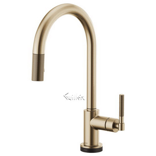 Brizo 64043LF; Litze; smarttouch pull-down faucet with arc spout and knurled handle technical parts breakdown manuals specifications catalog