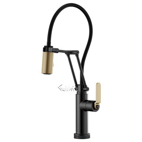 Brizo 64244LF; Litze; smarttouch articulating faucet with industrial handle technical parts breakdown manuals specifications catalog