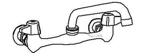 Central Brass 0047-UA1; ; wall mount sink faucet sink fitting wall mounted 1/2" inch female pipe
