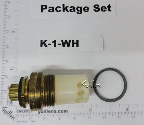 Central Brass K-1-WH; ; stem assembly; Discontinued Product; Use JER 03531LF