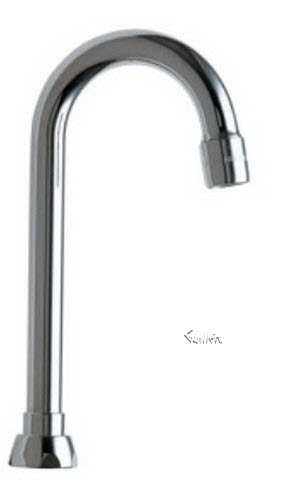 Chicago Faucet GN1AE3JK; ; gooseneck spout w aerator; in Unfinish