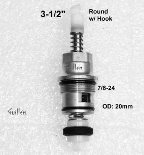 Cifial 21042650;;__ 3-1/2in Rnd; Diverter cartridge; in Unfinish