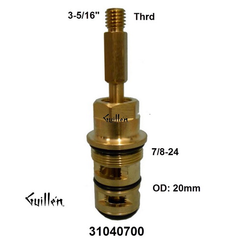 Cifial 31040700;;__ 3-5/16in Thrd; Diverter cartridge; in Unfinish